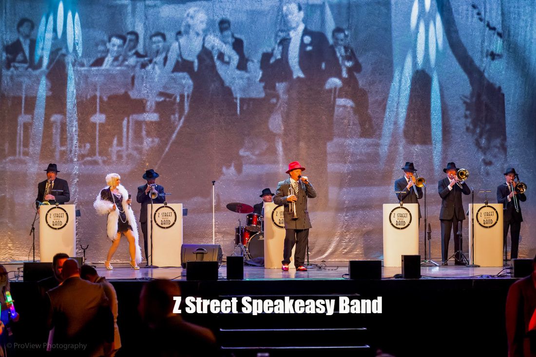 Gatsby Band, 20s Band, Jazz Band, Z Street Speakeasy Band, Saint Augustine, Florida